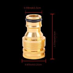Aluminum Plated Copper Nipple Basin Faucet Connector Garden Water Gun