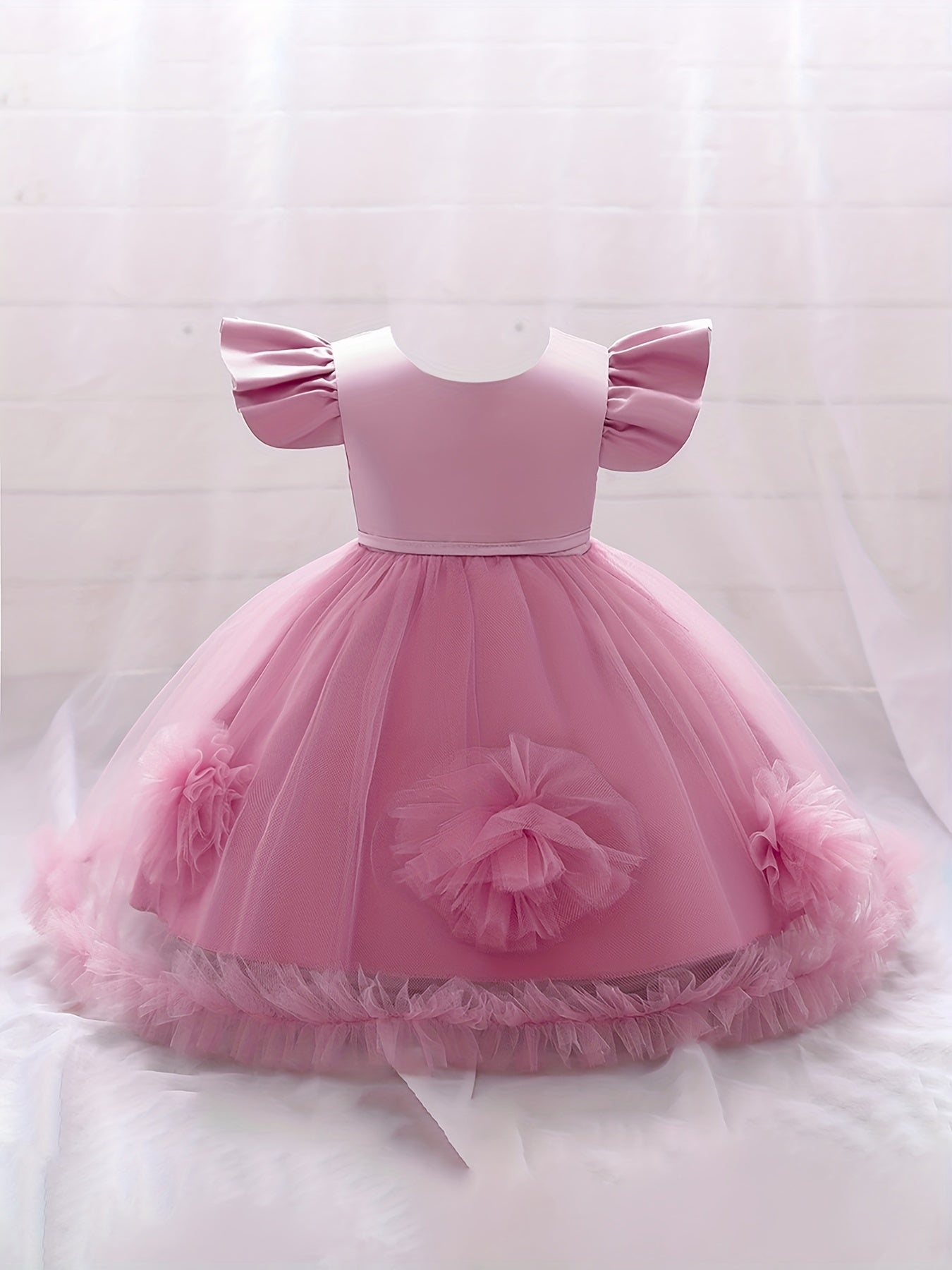Puffy Princess Flower Girl Dress