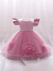 Puffy Princess Flower Girl Dress