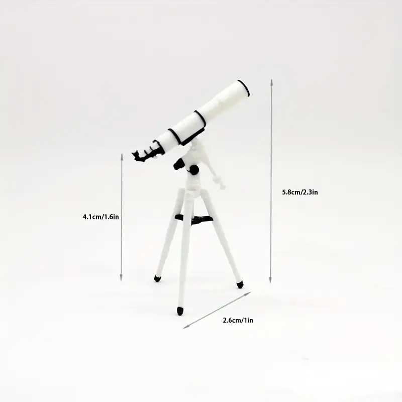 Mini Telescope with Stand Astronomical Dollhouse Accessory