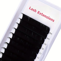 10-16mm D Curling Silk Eyelash Extension Individual Lash 0.07 D Mix