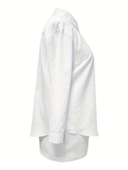Women's Plus Solid Shirt & Shorts Outfit Set
