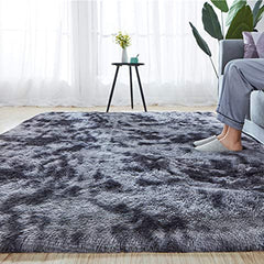 Modern Fluffy Floor Mat Non Slip Large Shaggy Indoor Carpet