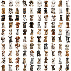 100pcs Milk Dog Series Graffiti Stickers Waterproof Decorative DIY Creative Toys