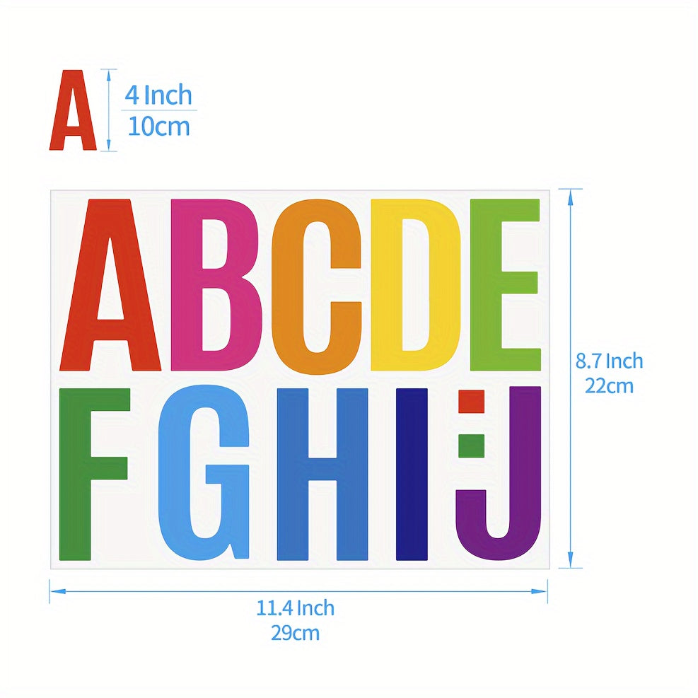 31pcs 10 Letter Number Symbol Sticker DIY English Name Number Combo Sticker