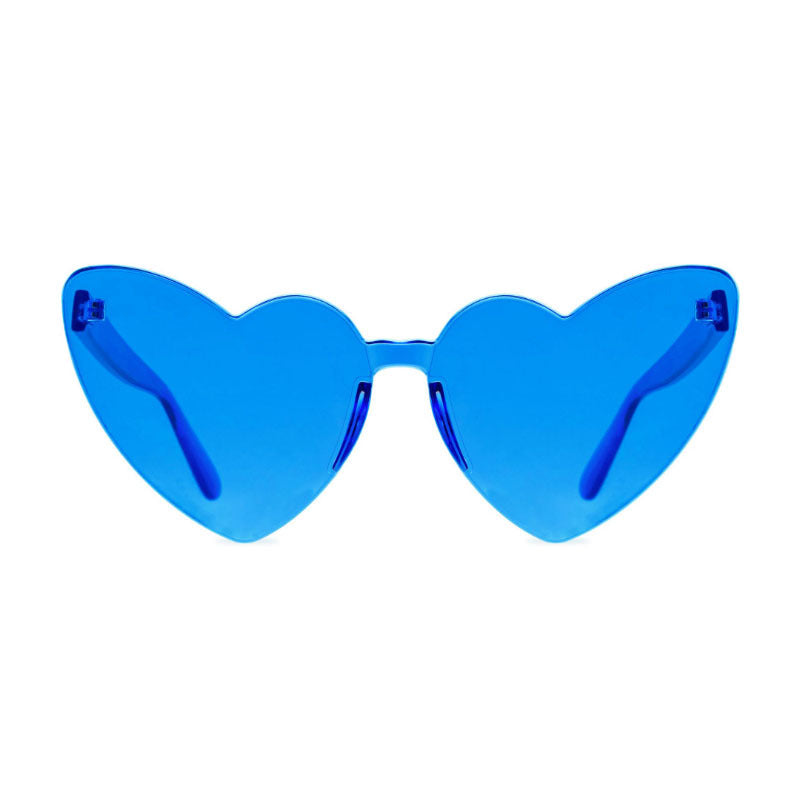 Heart Sunglasses Rimless Candy Party Glasses