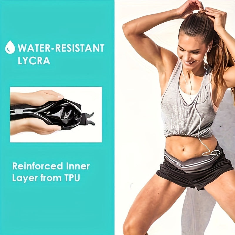 Sports Fitness Running Portable Belt With 2 Pockets Unisex Running Waist Bag