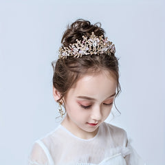 Girls Crown Headdress Set for Birthday Wedding Party