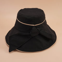 Western Style Summer Bow Bucket Hat Men Women All-match Sun Hat