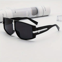 Y2K Oversized Aviator Sunglasses Mod Metal Decor Goggles UV400