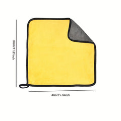 Double Layer High Density Car Wash Towel Thickened Absorbent Fiber Coral Fleece