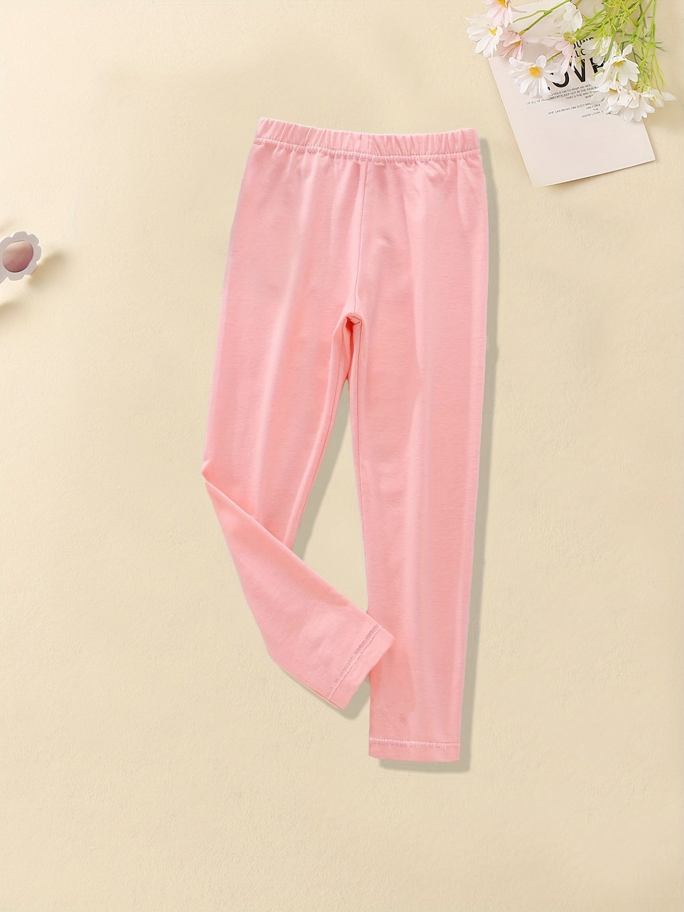 Toddler Girls' Soft Leggings 4-Pack Set