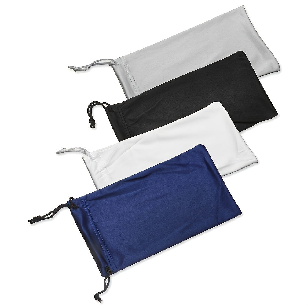 4X Microfiber Sunglasses Cleaning & Storage Pouch