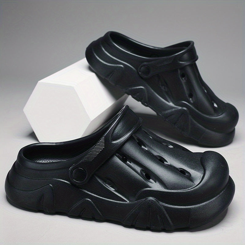 Men's Lightweight Comfy Clogs Hollow Out Non Slip Garden Shoes