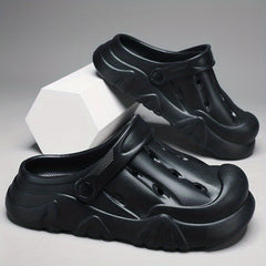 Men's Lightweight Comfy Clogs Hollow Out Non Slip Garden Shoes