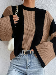 Colorblock Round Neck Jumper