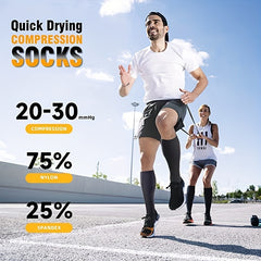 Copper Compression Socks for Women and Men - Knee High Support