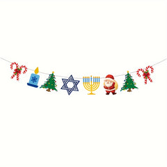 Christmas Party Banner Pull Plag Mixed Flag Decoration