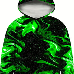 Kids 3D Optical Illusion Hoodie Pullover Sweatshirt