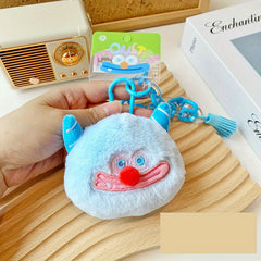 Ugly Cartoon Plush Coin Purse Earphone Storage Bag