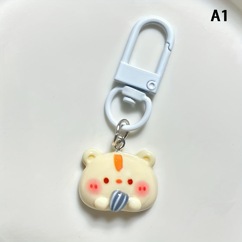 Animal Doll Keychain Cartoon Panda Hamst...