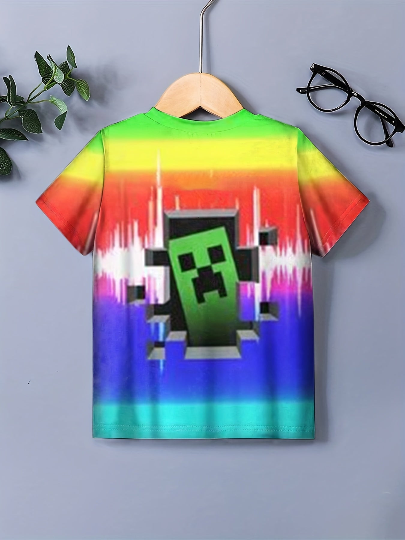 Kids Creeper Inside Graphic Short Sleeve Gamer Top