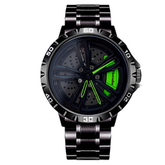 BOYADKA High Performance Sports Watch with Rotating Wheel Stainless Steel Strap