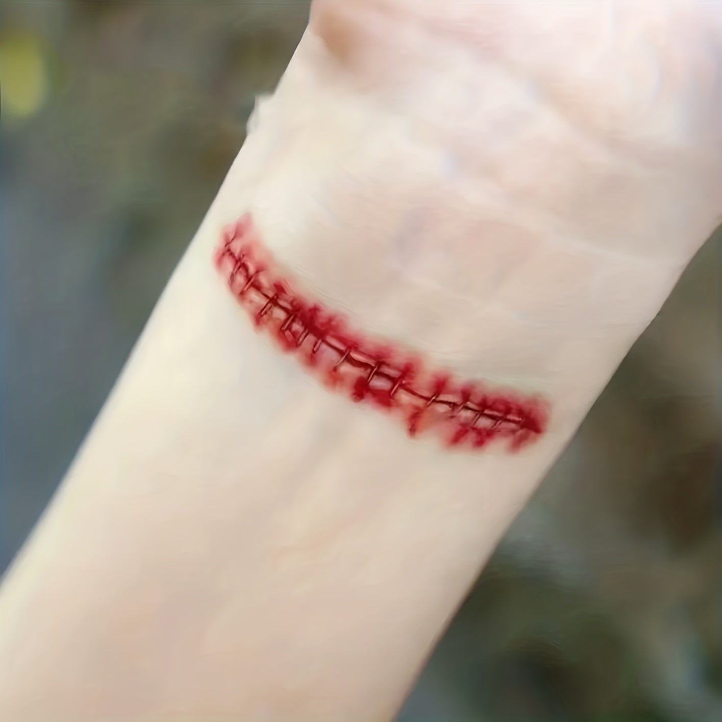 30pcs Realistic Tattoo Stickers, Surgical Needle Scars, Bruises, Waterproof