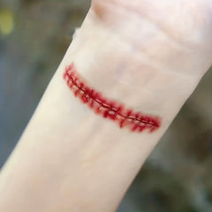 30pcs Realistic Tattoo Stickers, Surgical Needle Scars, Bruises, Waterproof