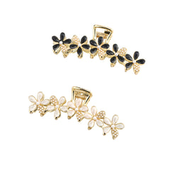 Rhinestone Flower Hair Claw Hair Clip for Women Girls