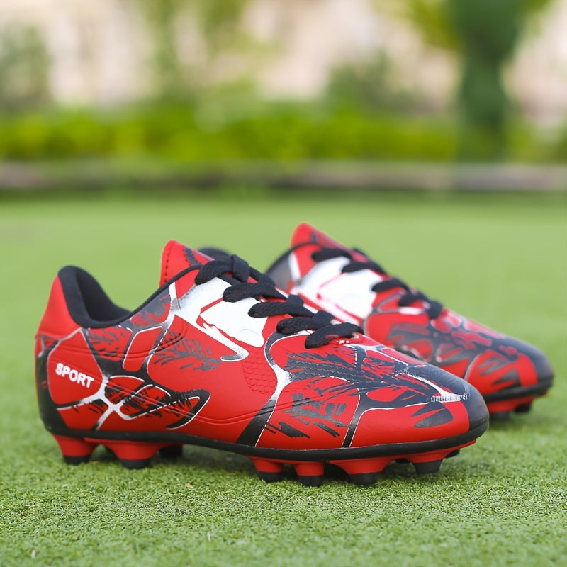 Boy's Non Slip Football Cleat With Spikes - Professional Outdoor Soccer Shoes
