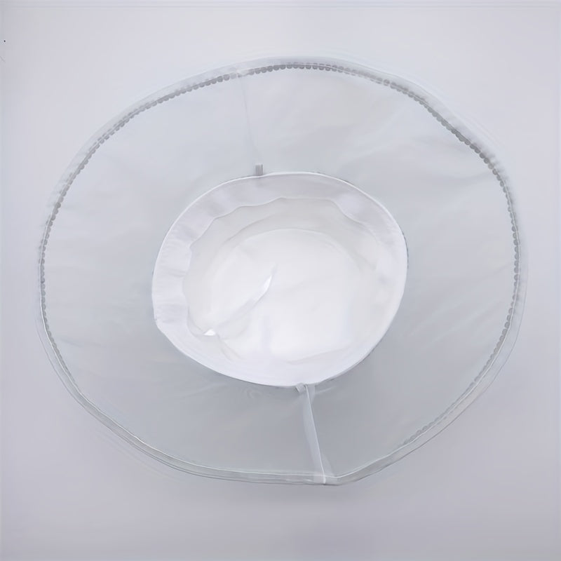 Mesh Breathable Bucket Hat Rhinestone Decor Lightweight Sunshade