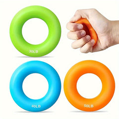 Rubber Hand Grip Trainers Silicone Grip Rings For Hand Exercise