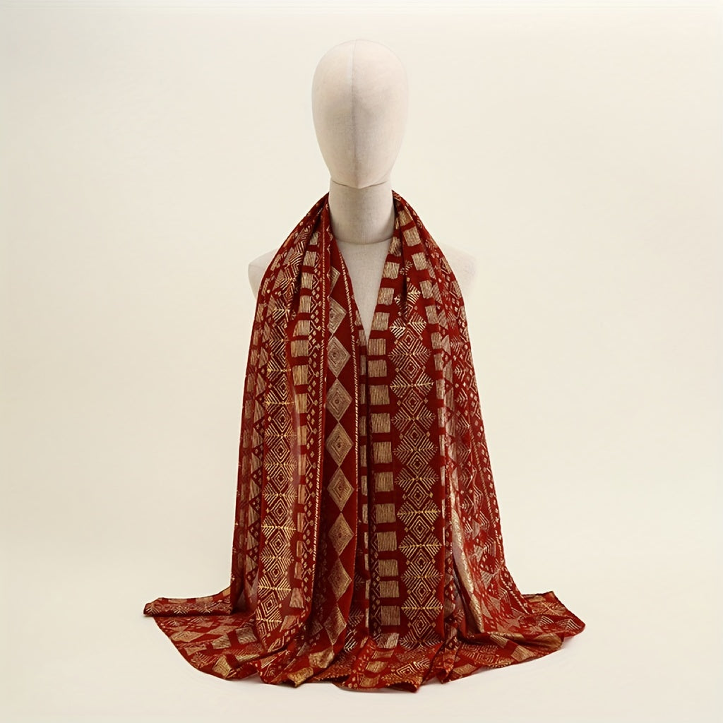 1920s Vintage Shawl Classic Head Wrap Turban Scarf for Women