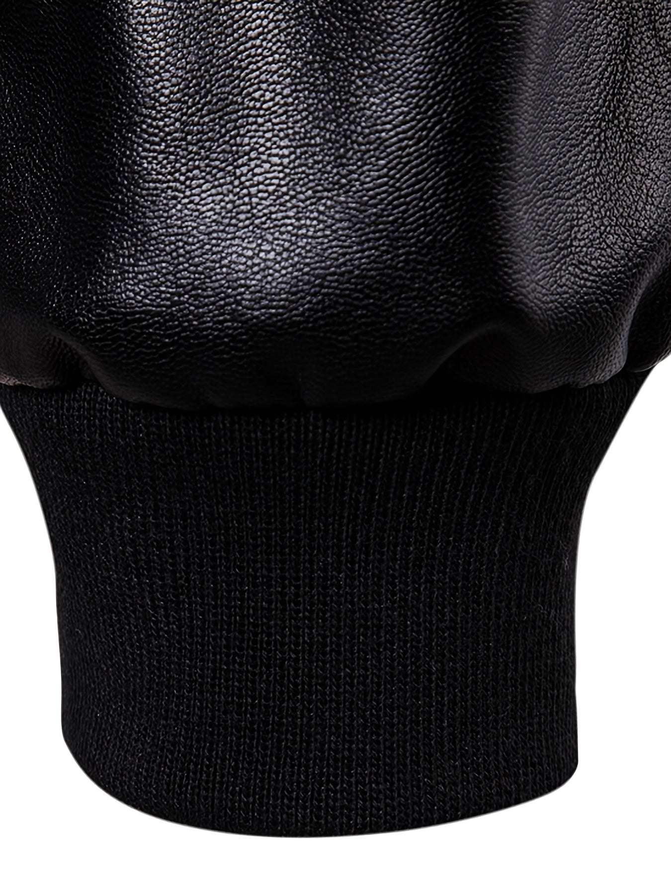 Men's Slim Fit Casual Leather Jacket with Hood