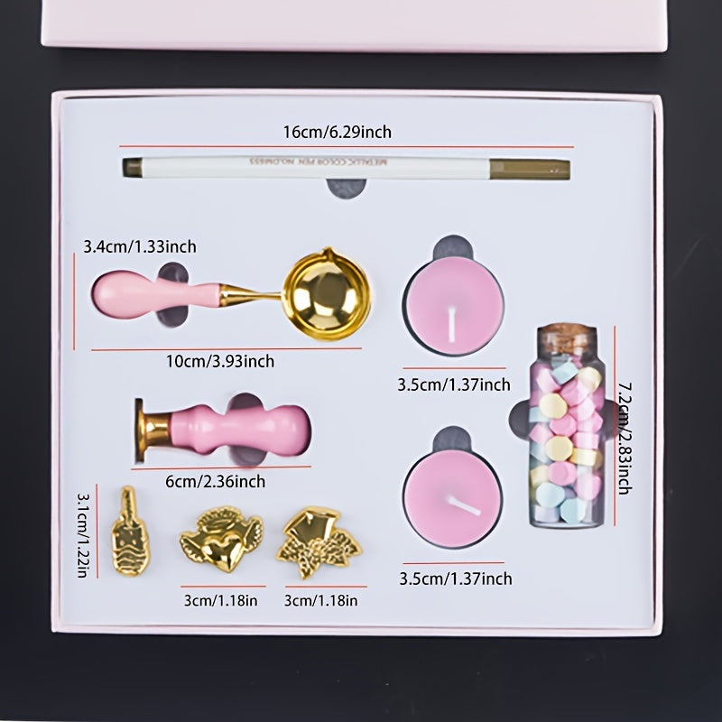 1pc Pink Set Sealing Wax Collection Retro Set
