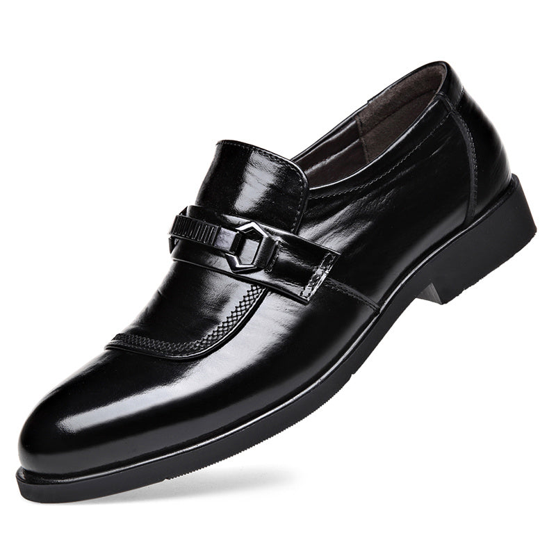 Formal Breathable Slip-On Derby Shoes for Wedding Business