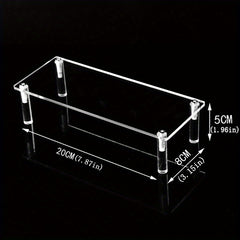Acrylic Display Stand Shelf Pottery Storage Rack Doll Figurine Shelf