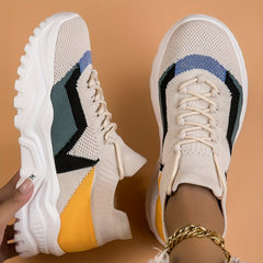 Women's Lightweight Running Sneakers Lace up Front Shoes