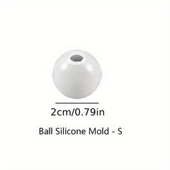 1pc Seamless 3D Sphere Resin Molds Large Round Ball Epoxy Resin Molds