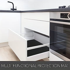 Waterproof Silicone Sink Liner Shelf Protector for Kitchen and Bathroom Cabinets