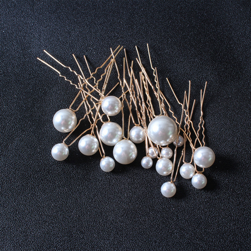 18pcs Faux Pearl Hair Pin Set Wedding Hair Accessory