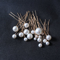 18pcs Faux Pearl Hair Pin Set Wedding Hair Accessory