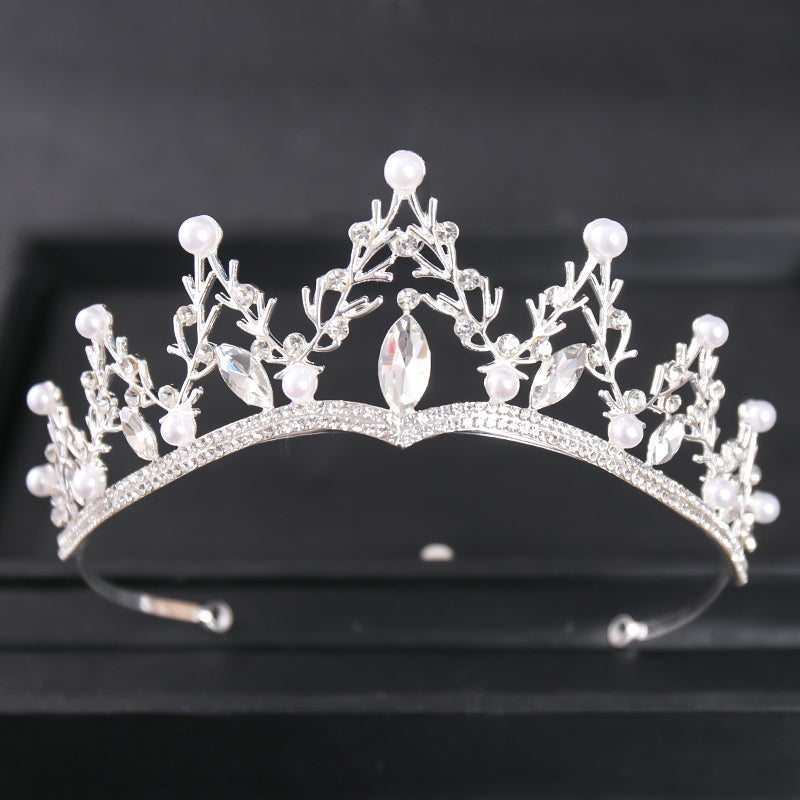 Vintage Golden Crown Tiara for Women Queen Bride Bridesmaid
