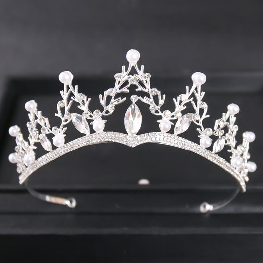 Vintage Golden Crown Tiara for Women Queen Bride Bridesmaid