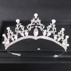 Vintage Golden Crown Tiara for Women Queen Bride Bridesmaid