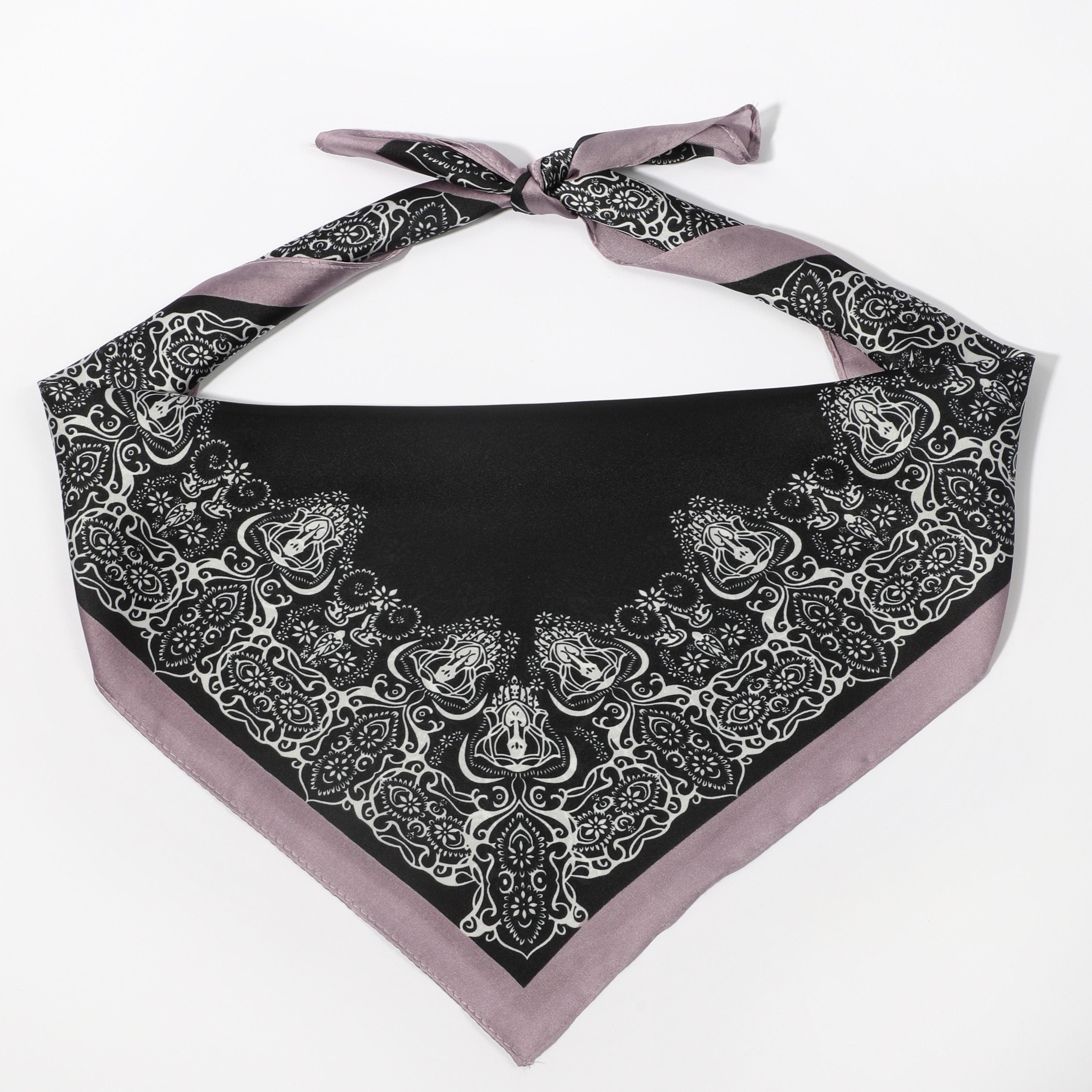 Men's Crown Pattern Square Scarf