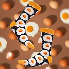 4 Pairs Funny Colorful Novelty Crew Socks for Men Women