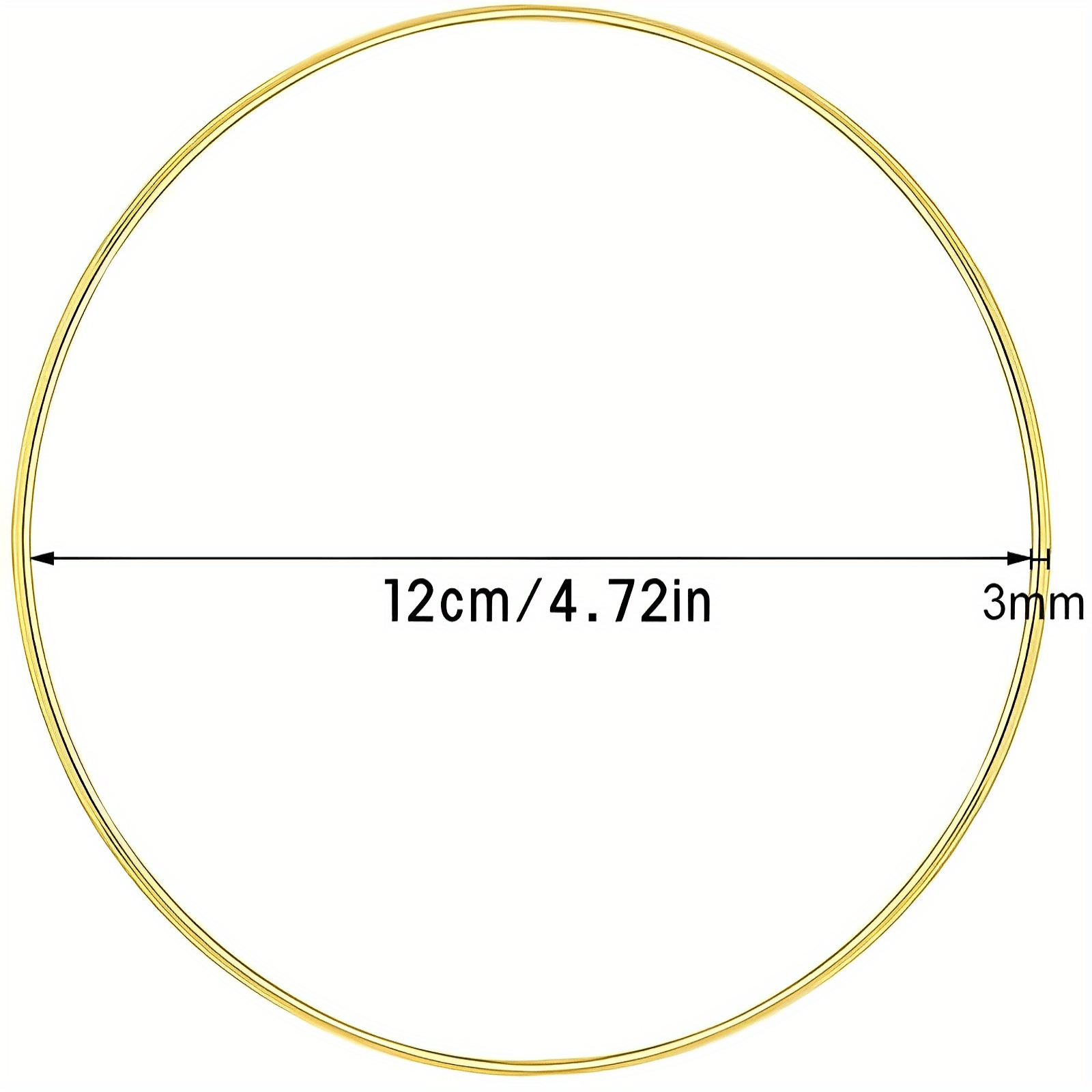 Metal Flower Hoop Wreath for Wedding Decoration DIY Dream Catcher