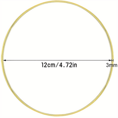 Metal Flower Hoop Wreath for Wedding Decoration DIY Dream Catcher